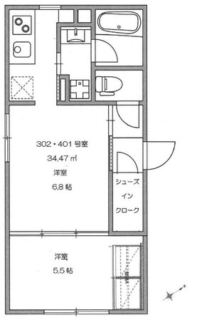 ドムフォレント明大前の物件間取画像